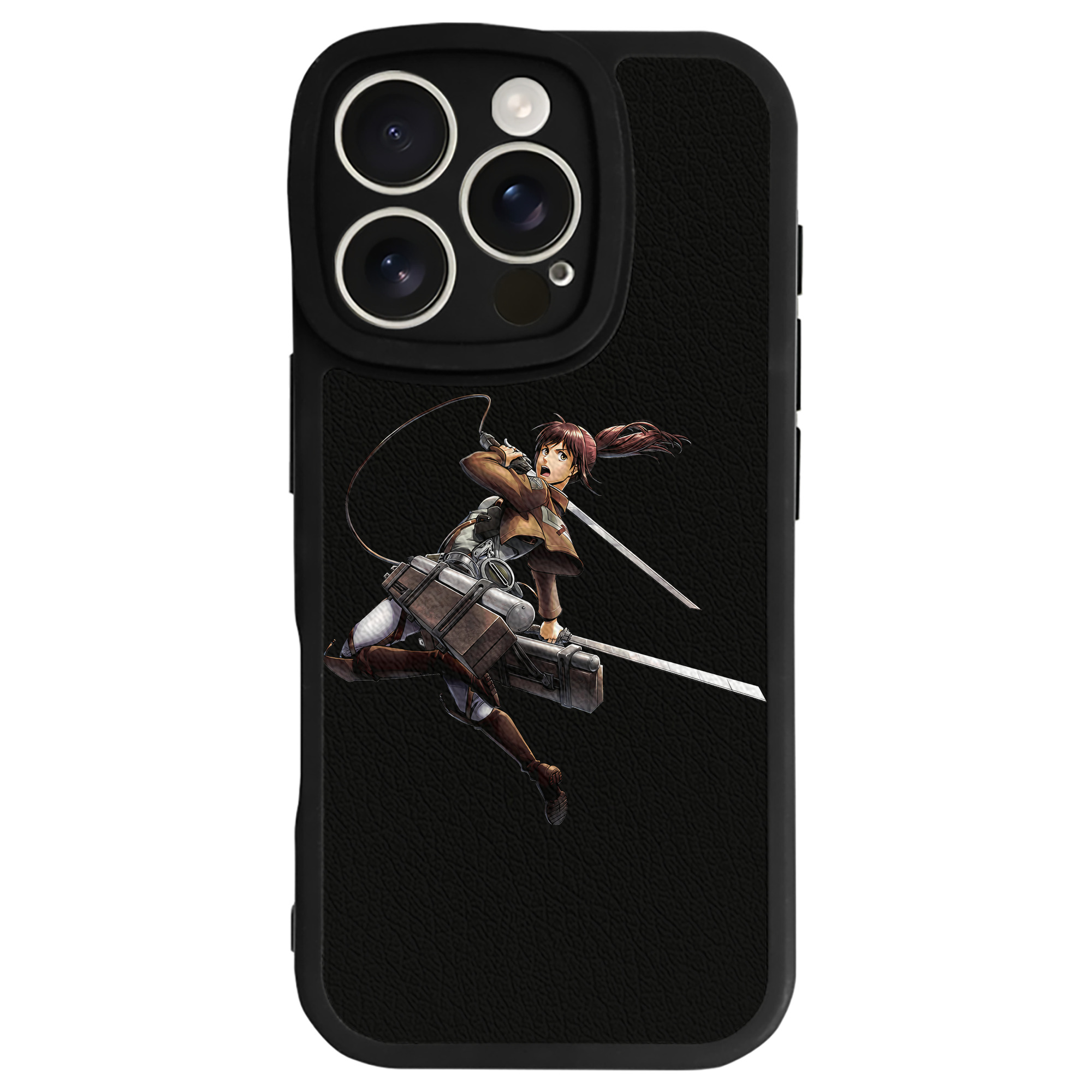 （画像用） 進撃の巨人 サシャ·ブラウス Attack on Titan Sasha Blaus 【iPhone 16シリーズ対応】シリコンスマホケース（レザー調） 材質：シリコン